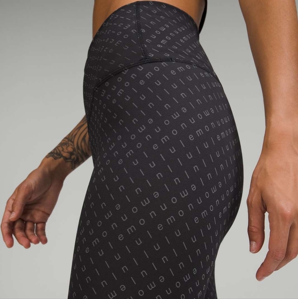 Lululemon Wunder Train High-Rise Tight 25" *Mirrorify Black Multi Size 10 - Picture 15 of 16